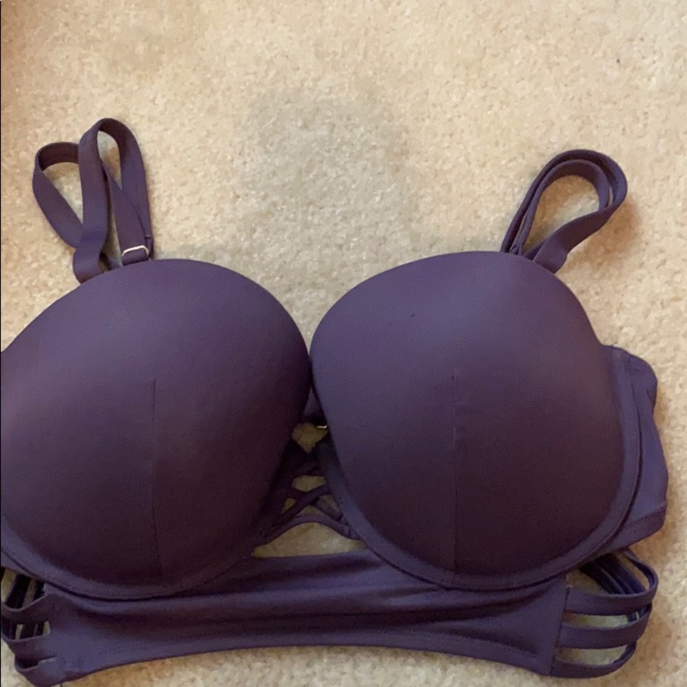 Victoria secret bikini top purple size 36DD